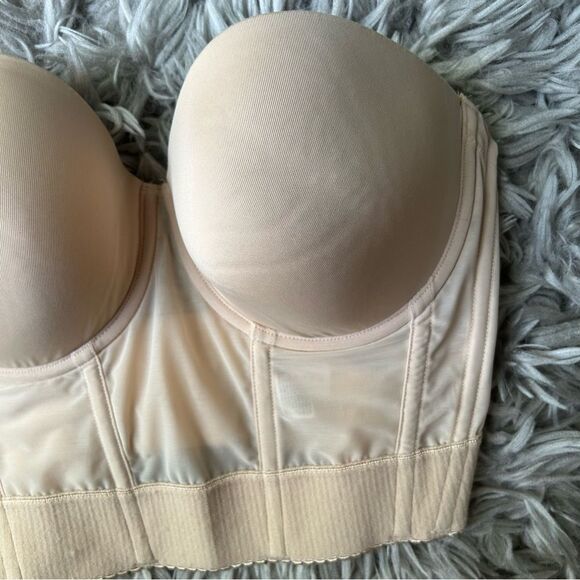 Wacoal Red Carpet Long Line bustier bra top women’s size 34DDD - Picture 5 of 10